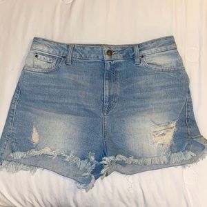 Guess High Waisted Jean Shorts